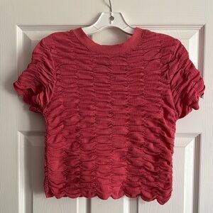 House of Harlow 1960 Coral Ruched Top